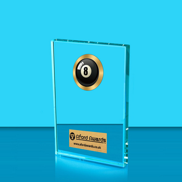 Pool Crystal Rectangle Award