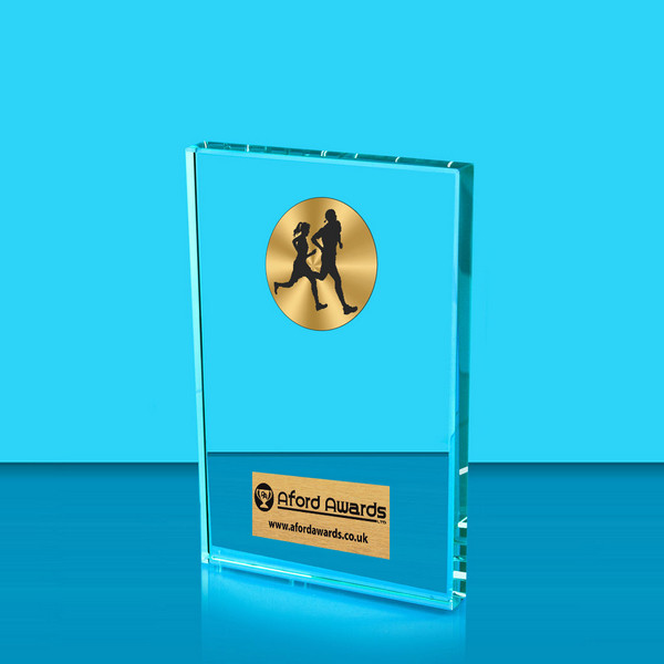 Running Crystal Rectangle Award