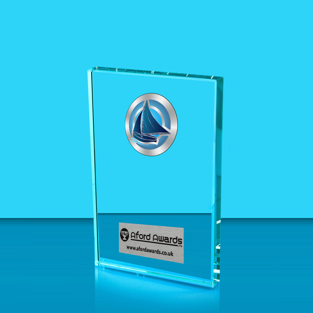 Sailing Crystal Rectangle Award