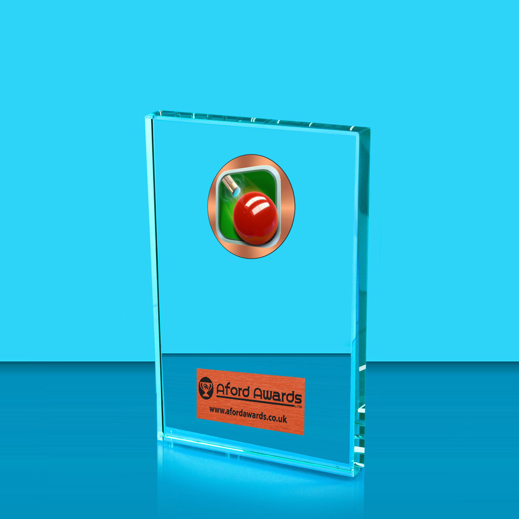 Snooker Crystal Rectangle Award