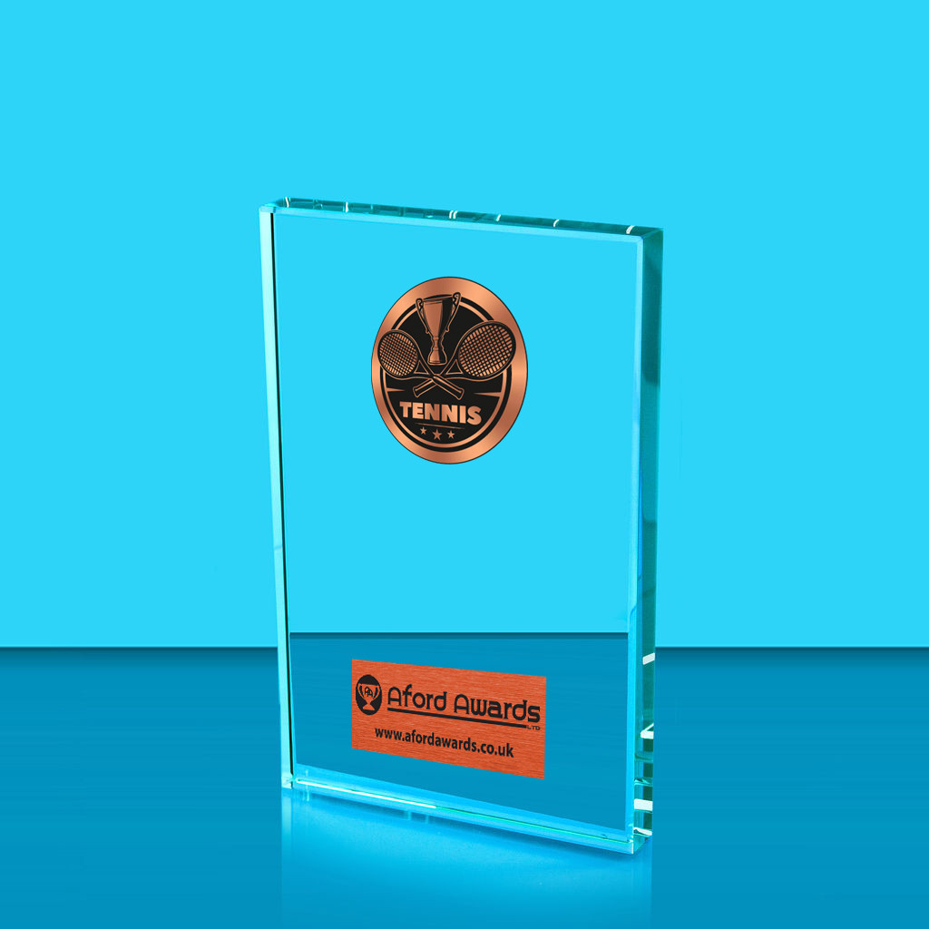 Tennis Crystal Rectangle Award
