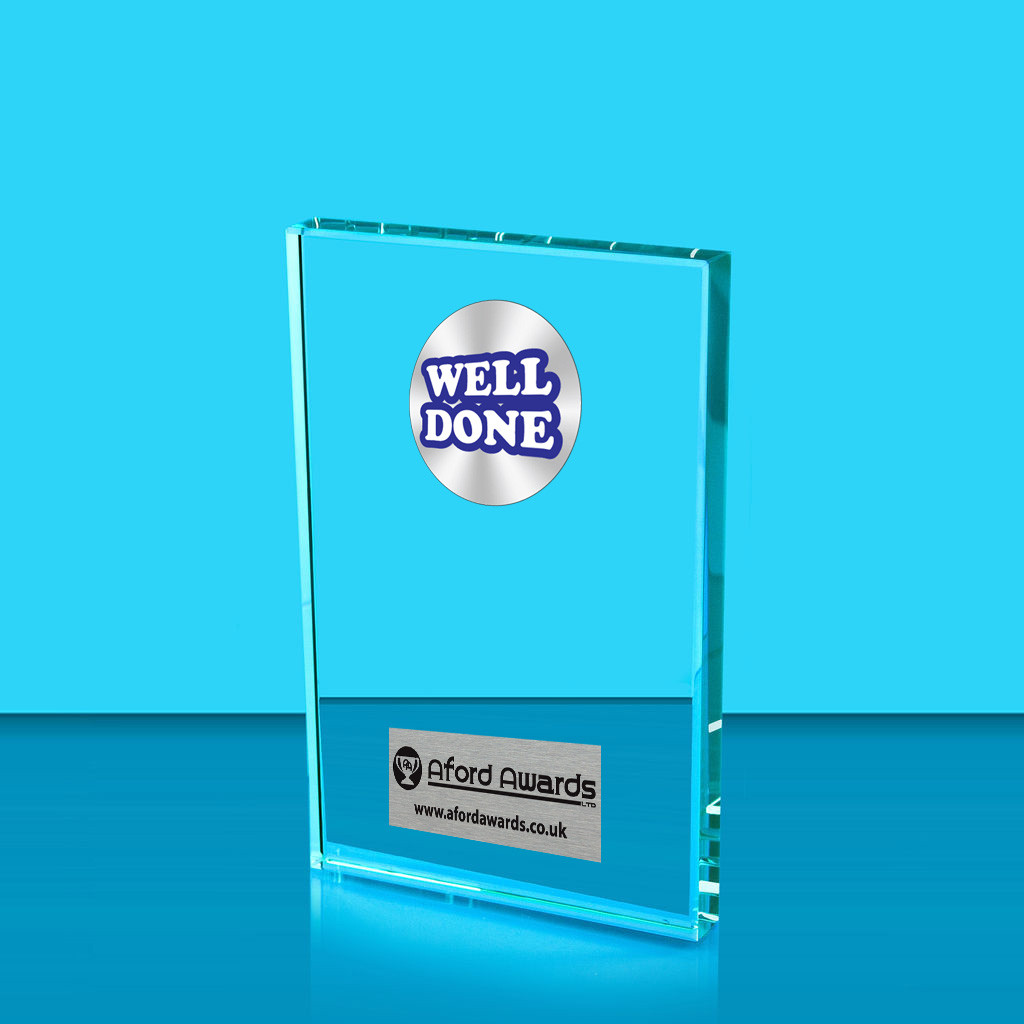 Well Done Crystal Rectangle Award