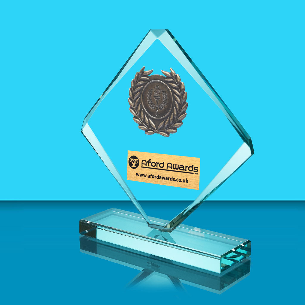 Diamond Crystal Award with Wreath