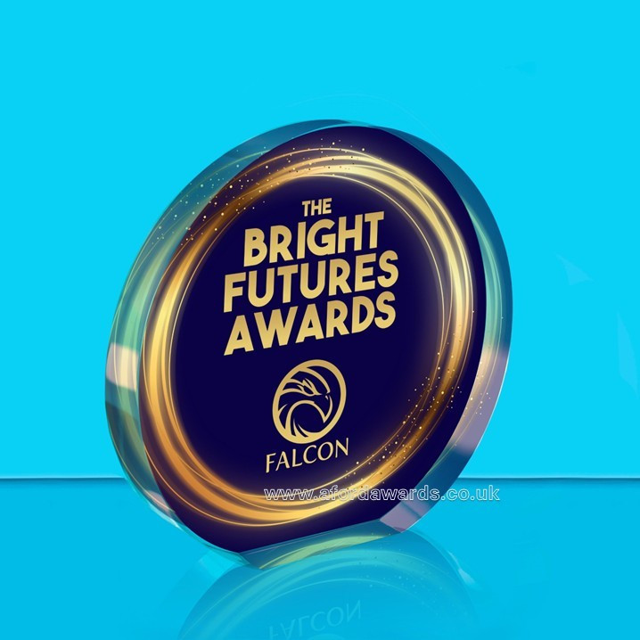 Utopia Jade Glass Award - UV Colour Printing