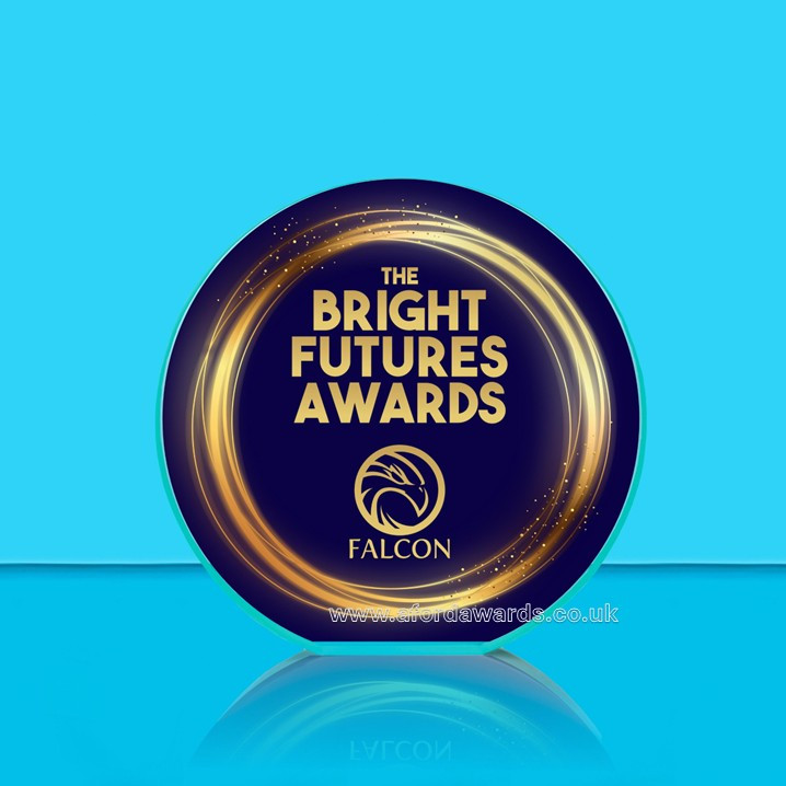Utopia Jade Glass Award - UV Colour Printing