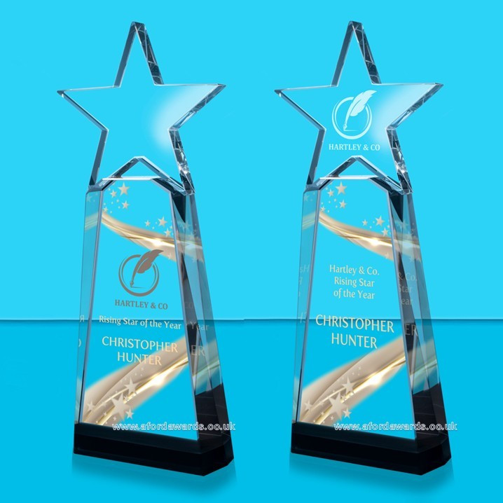 Houston Crystal Star Award - UV Colour Printing