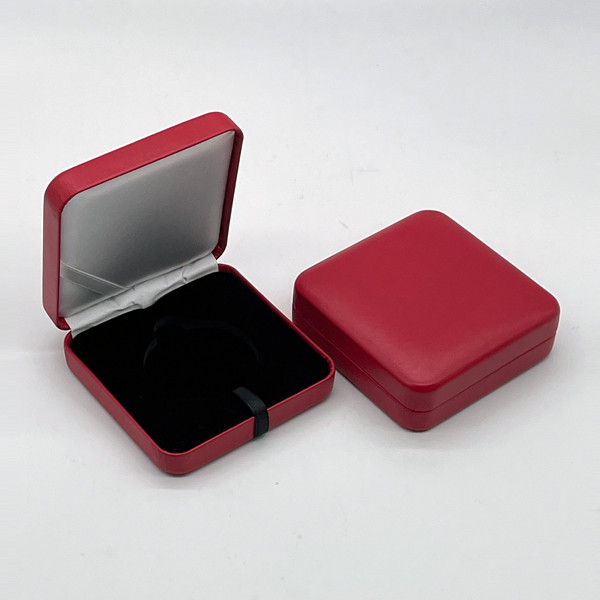 50Mm Red Leatherette Medal Box Red Leatherette Medal Boxfree engraving 