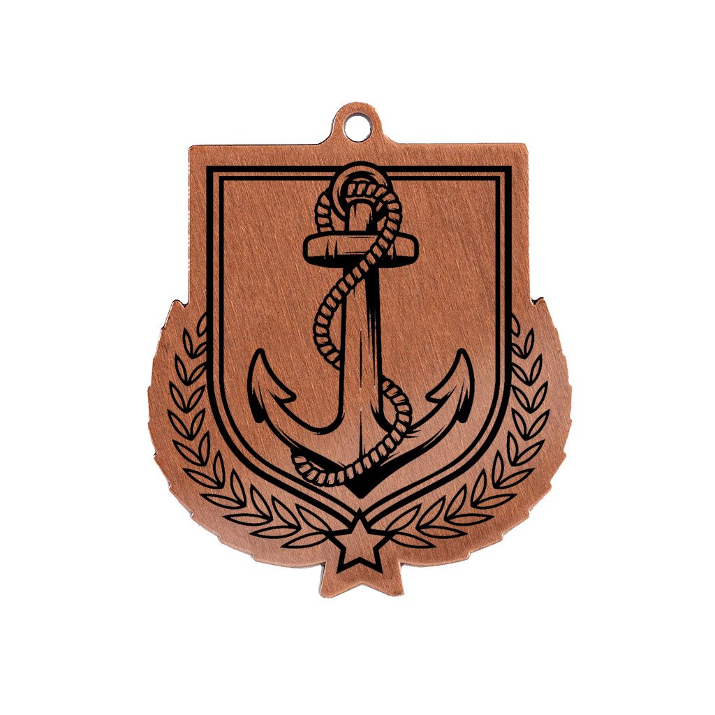 Colour Printed Sailing Shield Shaped Medal