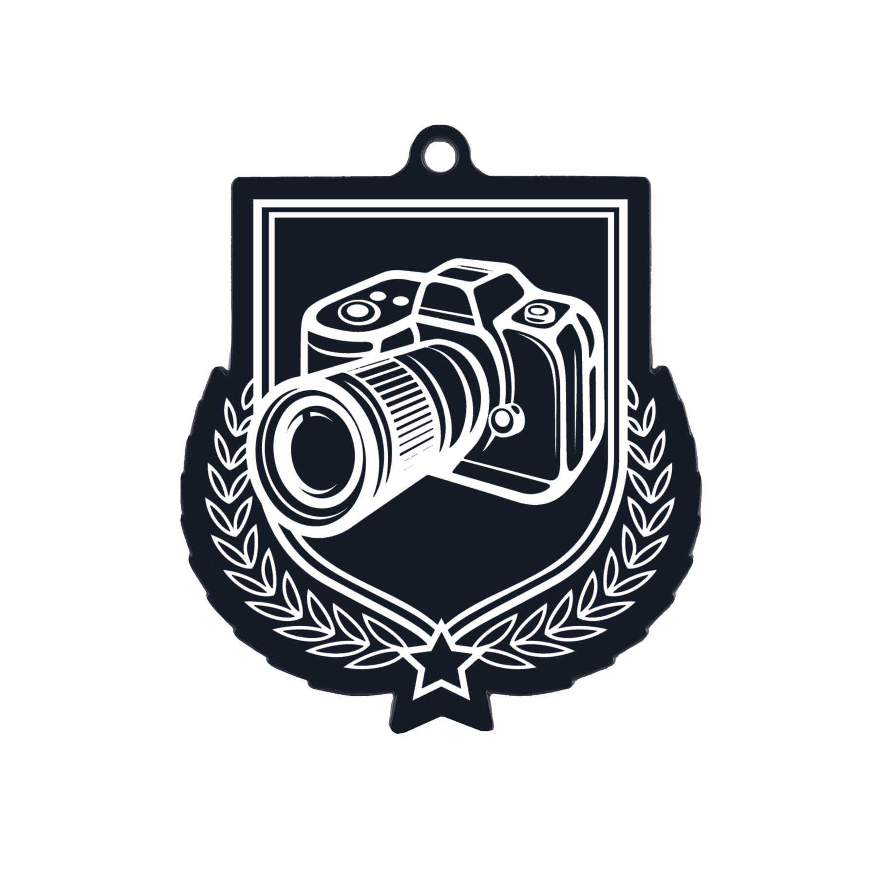 Colour Printed Photography Shield Shaped Medal