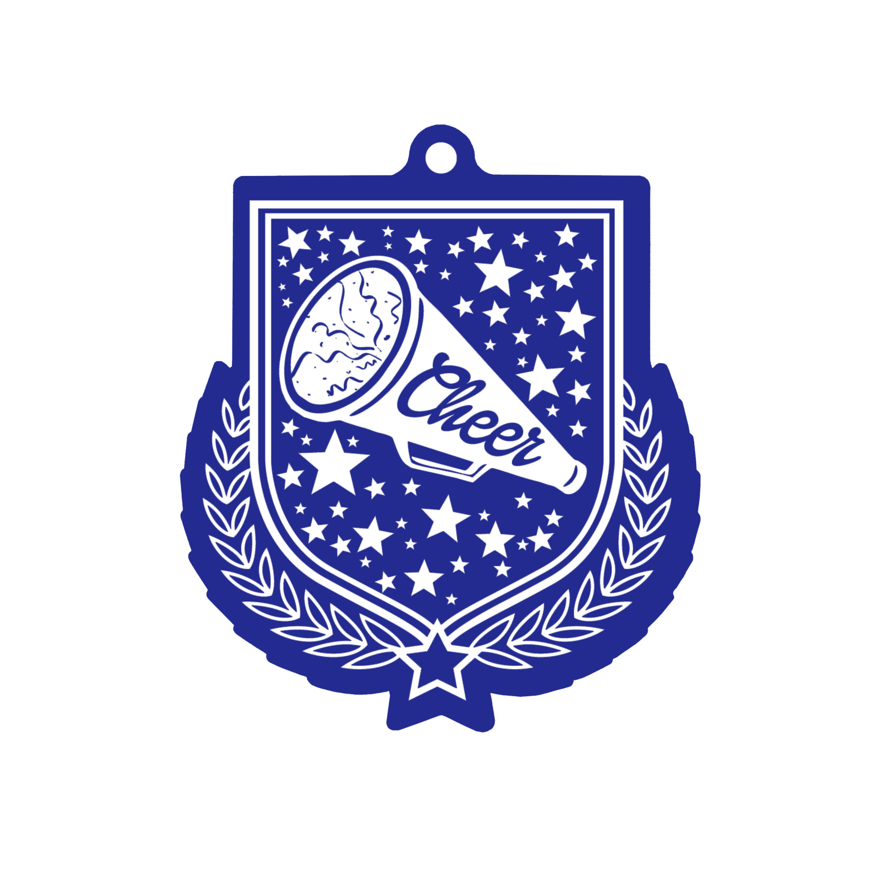 Colour Printed Cheerleading Shield Shaped Medal