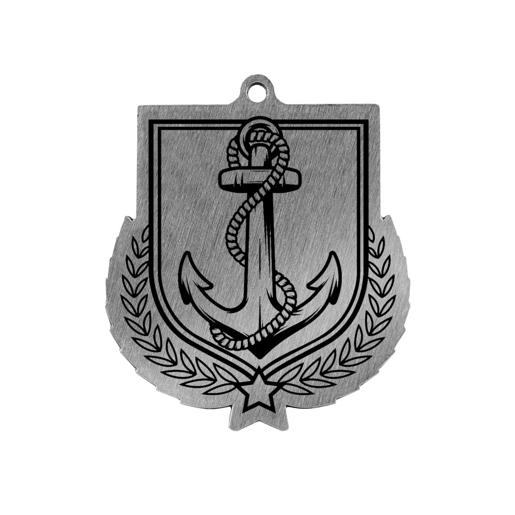 Colour Printed Sailing Shield Shaped Medal