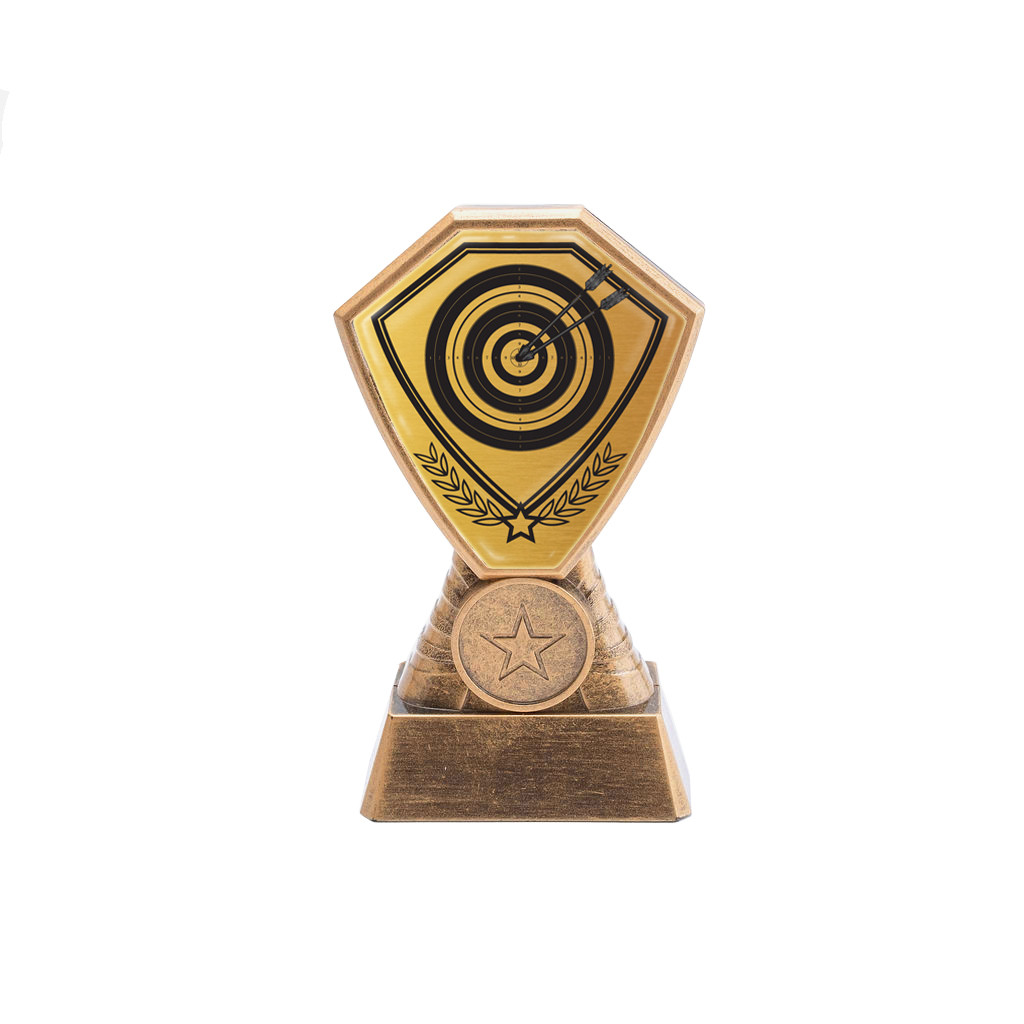 Antique Gold Archery Target Plastic Tower