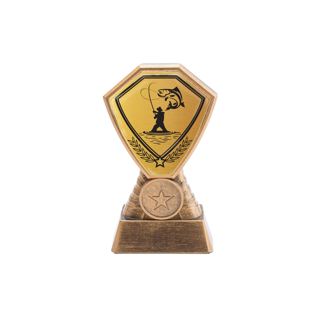 Antique Gold Fishing Plastic Tower