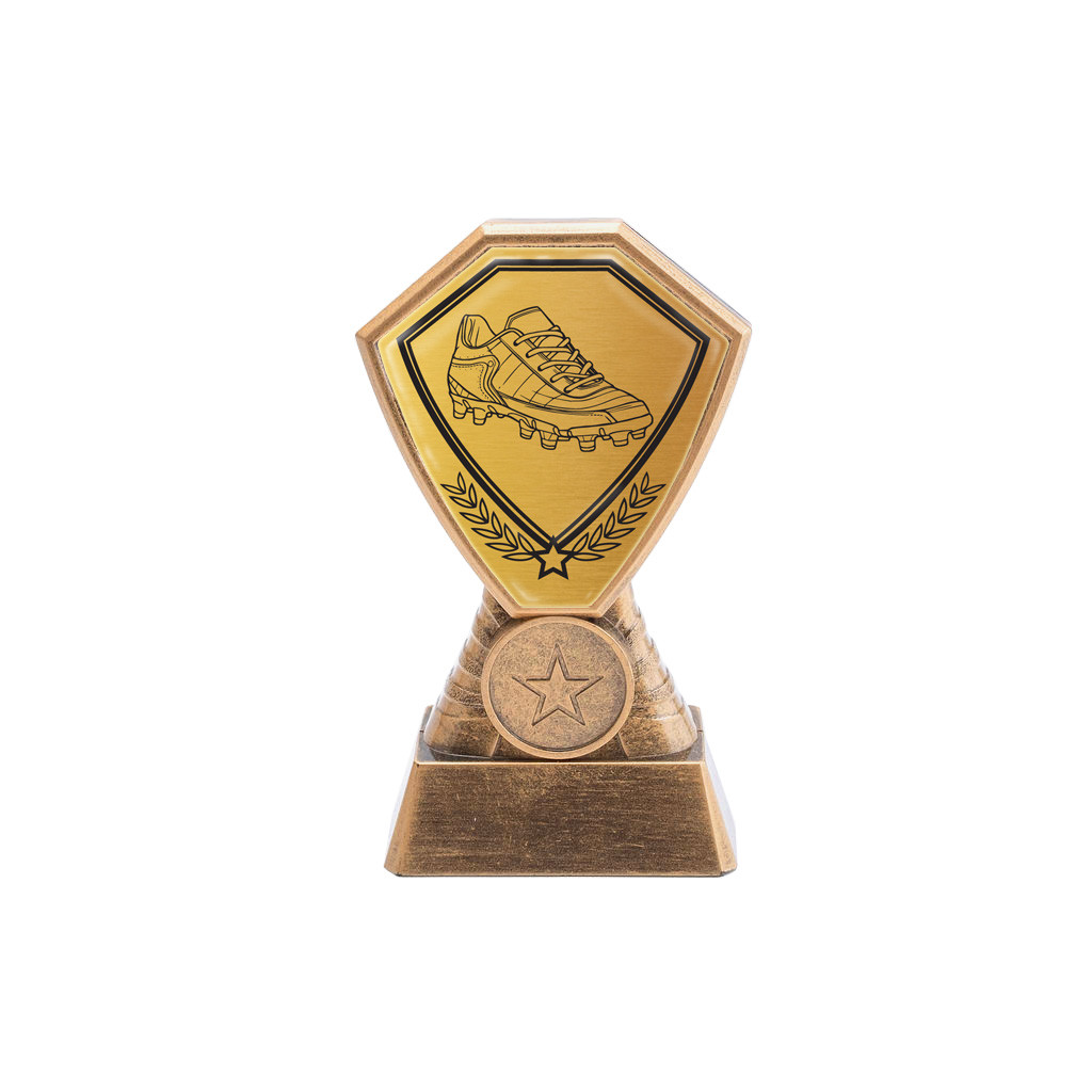 Antique Gold Football Boot Plastic Tower