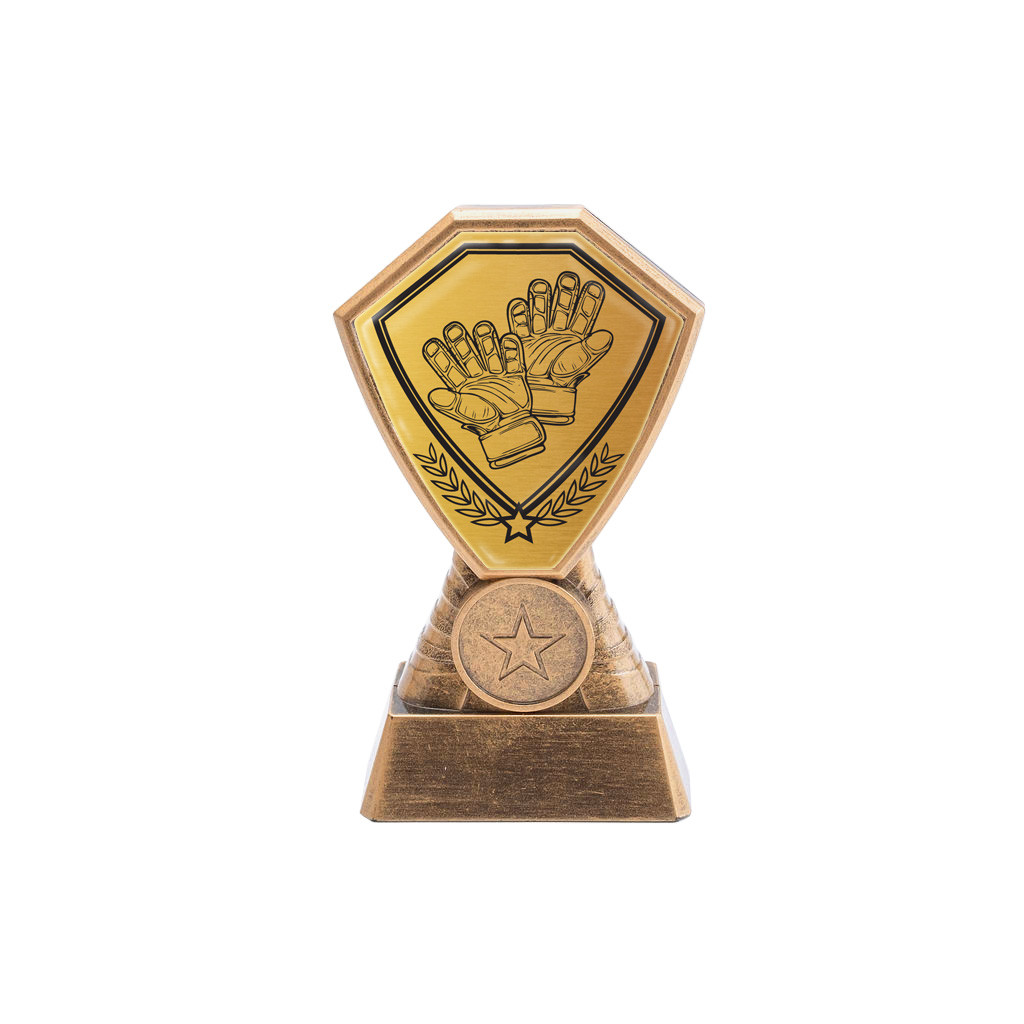 Antique Gold Football Goalkeeper Plastic Tower