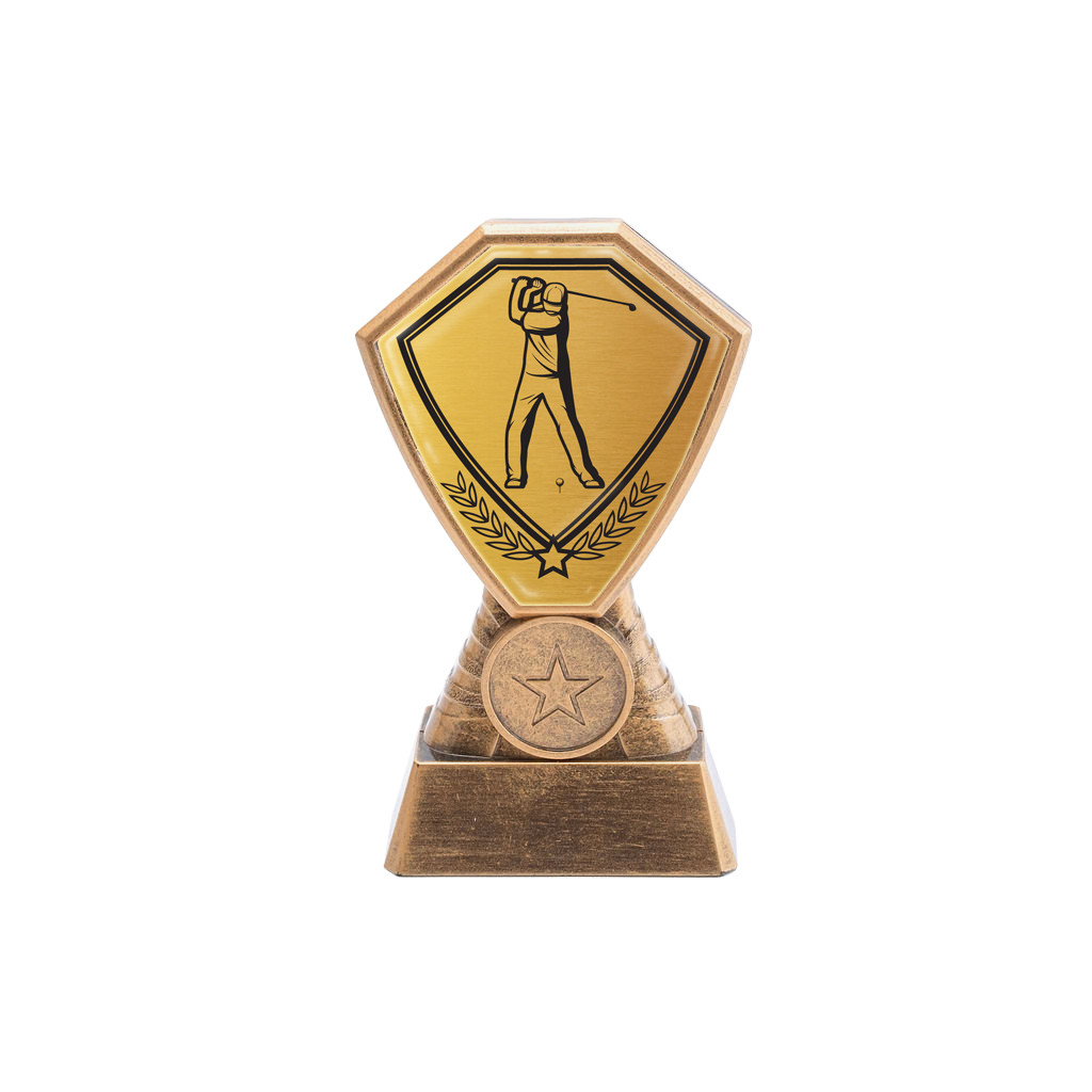 Antique Gold Golf Plastic Tower