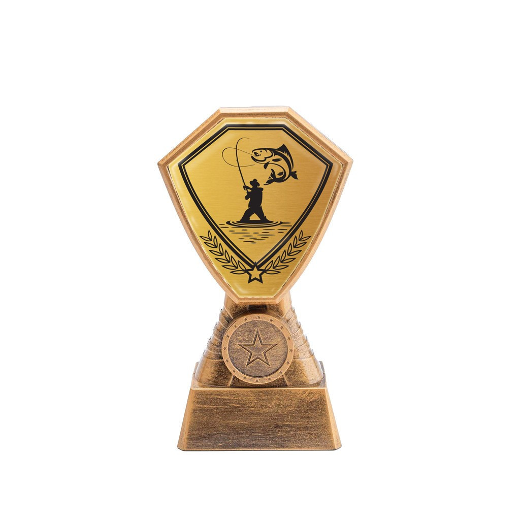 Antique Gold Fishing Plastic Tower