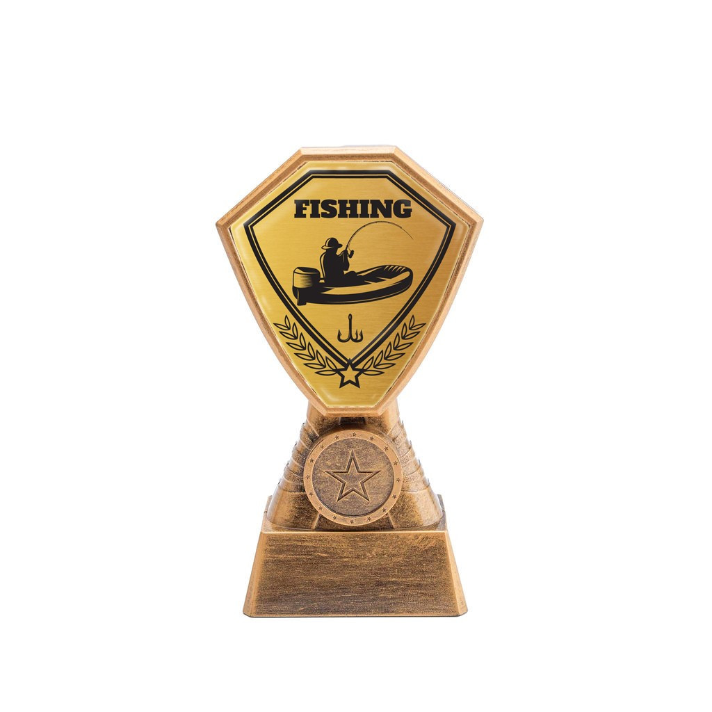 Antique Gold Fishing Plastic Tower