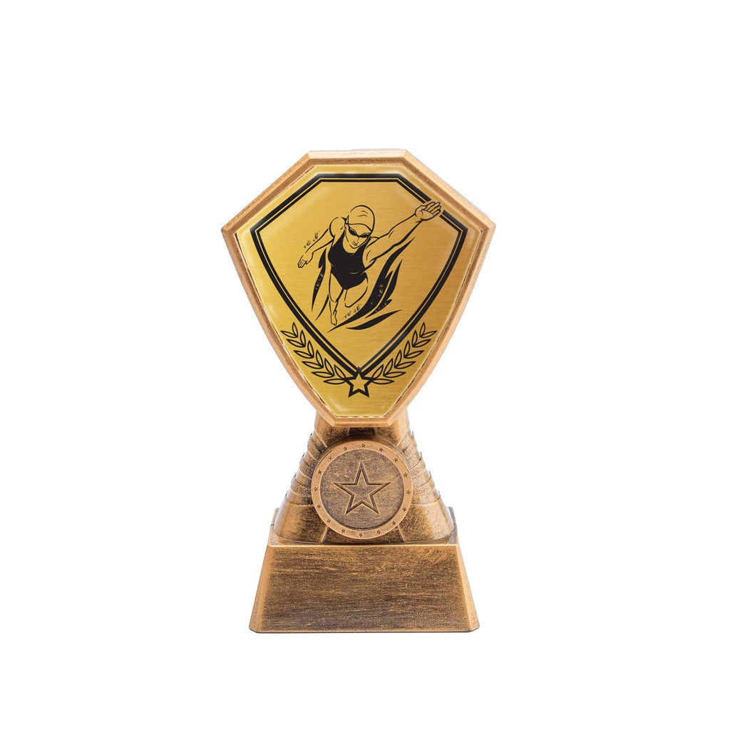 Antique Gold Ladies Swimming Plastic Tower