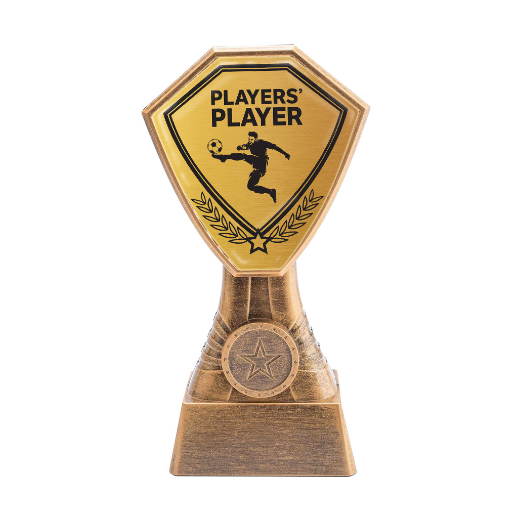 Antique Gold Player's Player Football Plastic Tower