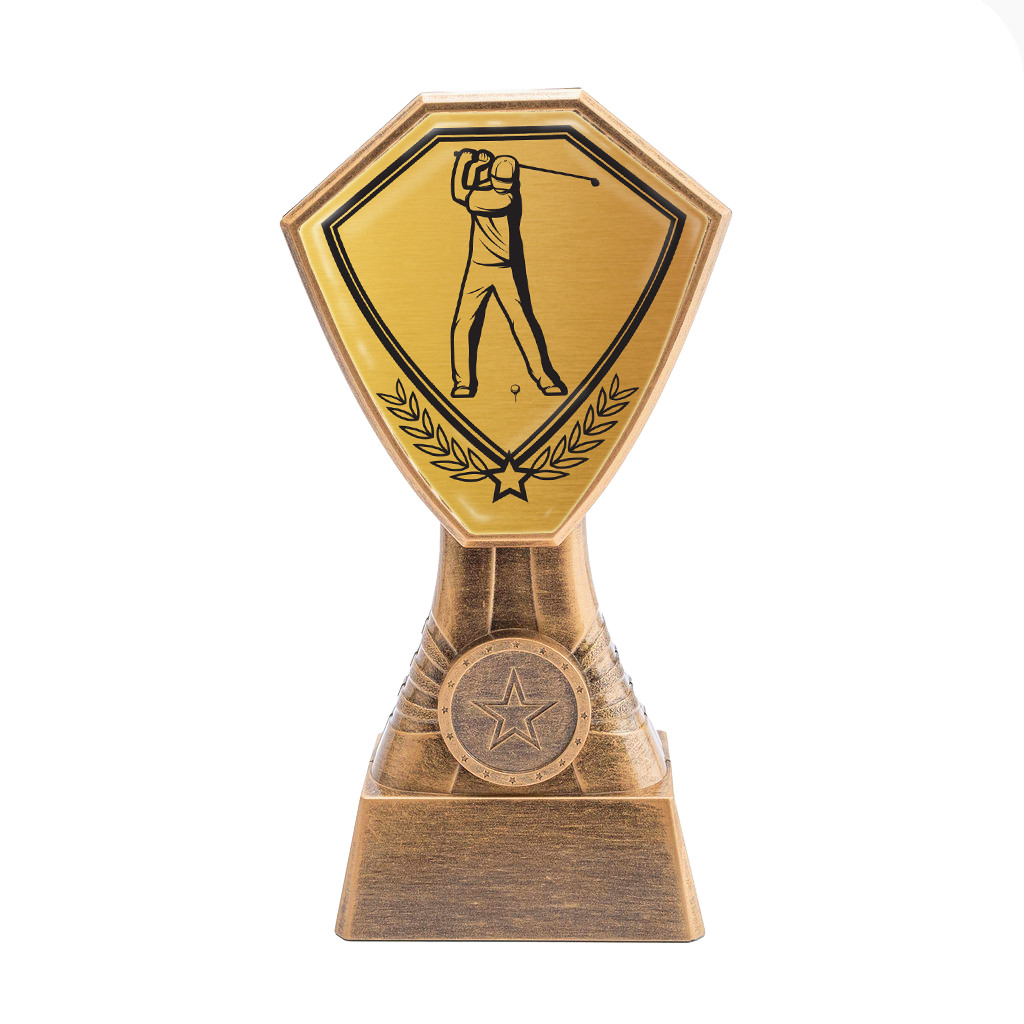 Antique Gold Golf Plastic Tower