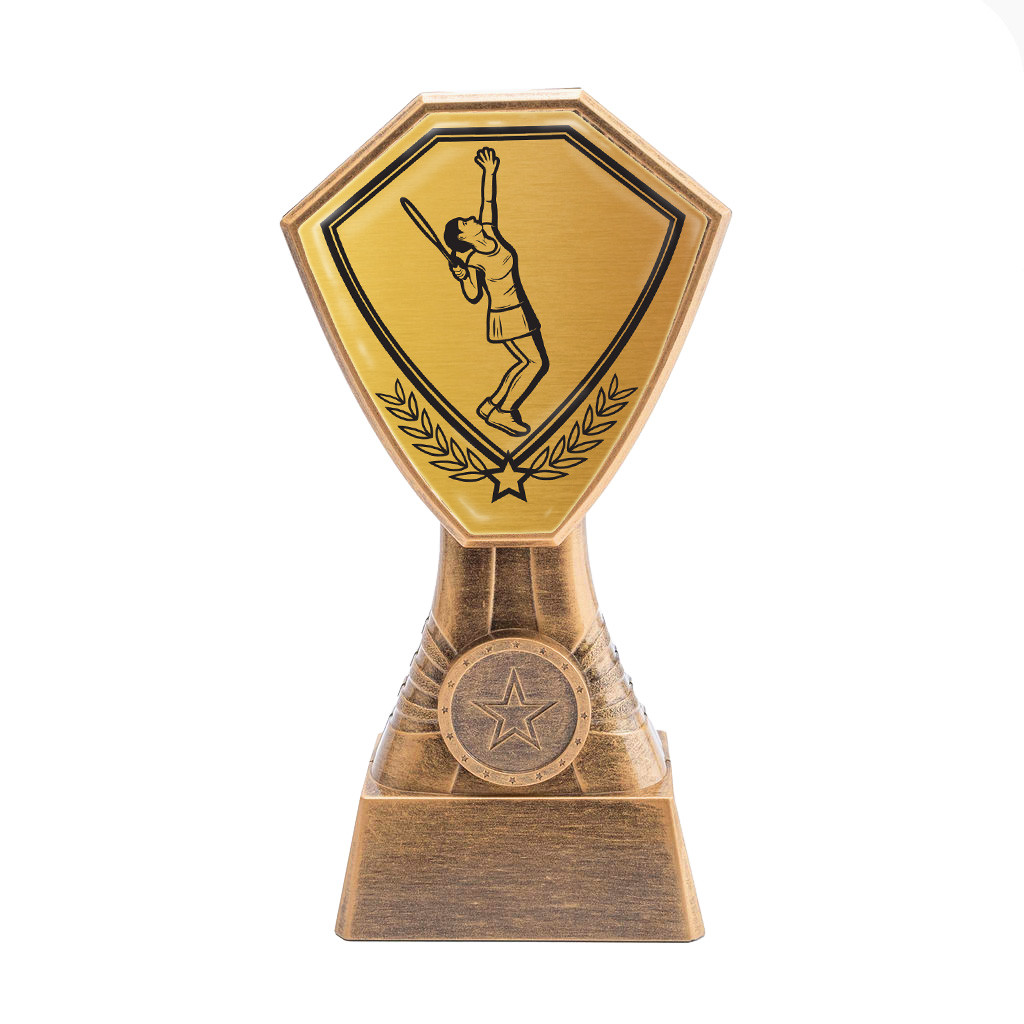 Antique Gold Ladies Tennis Plastic Tower