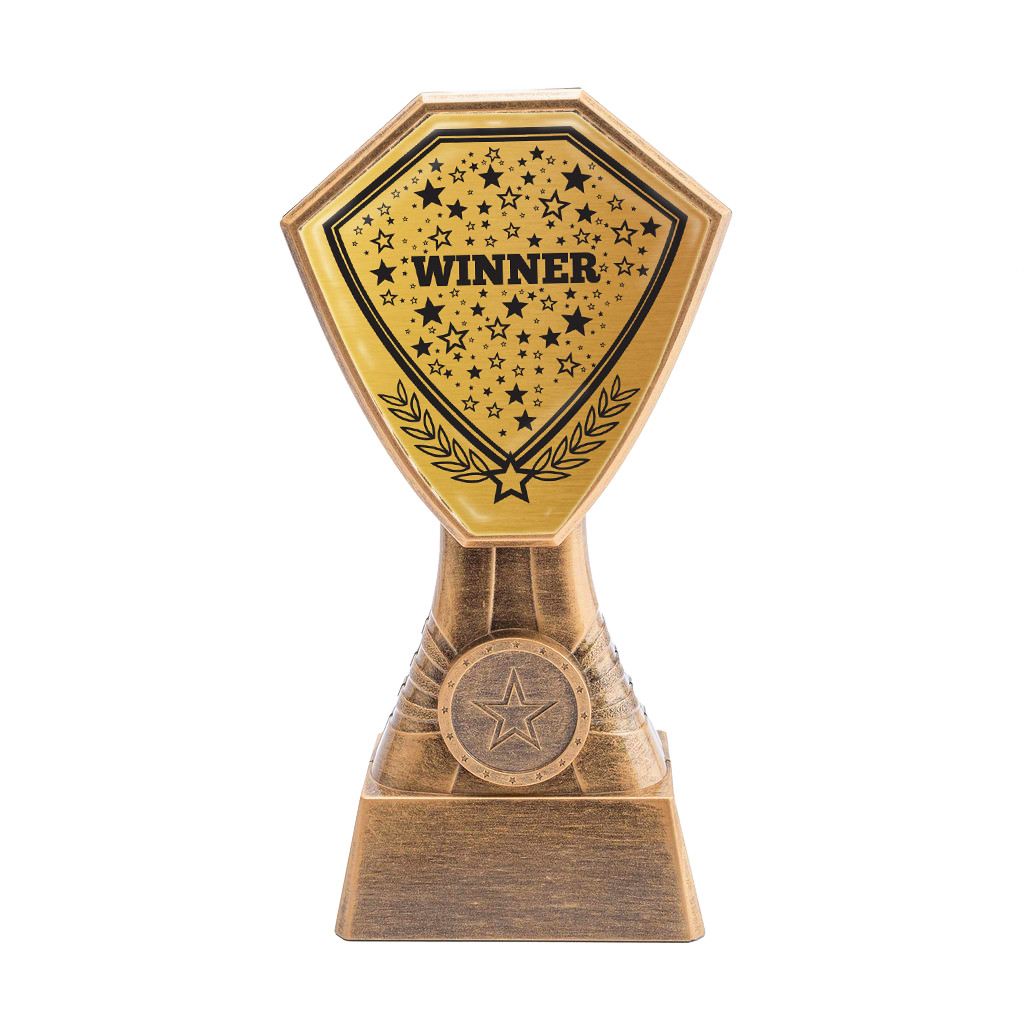 Antique Gold Winner Plastic Tower