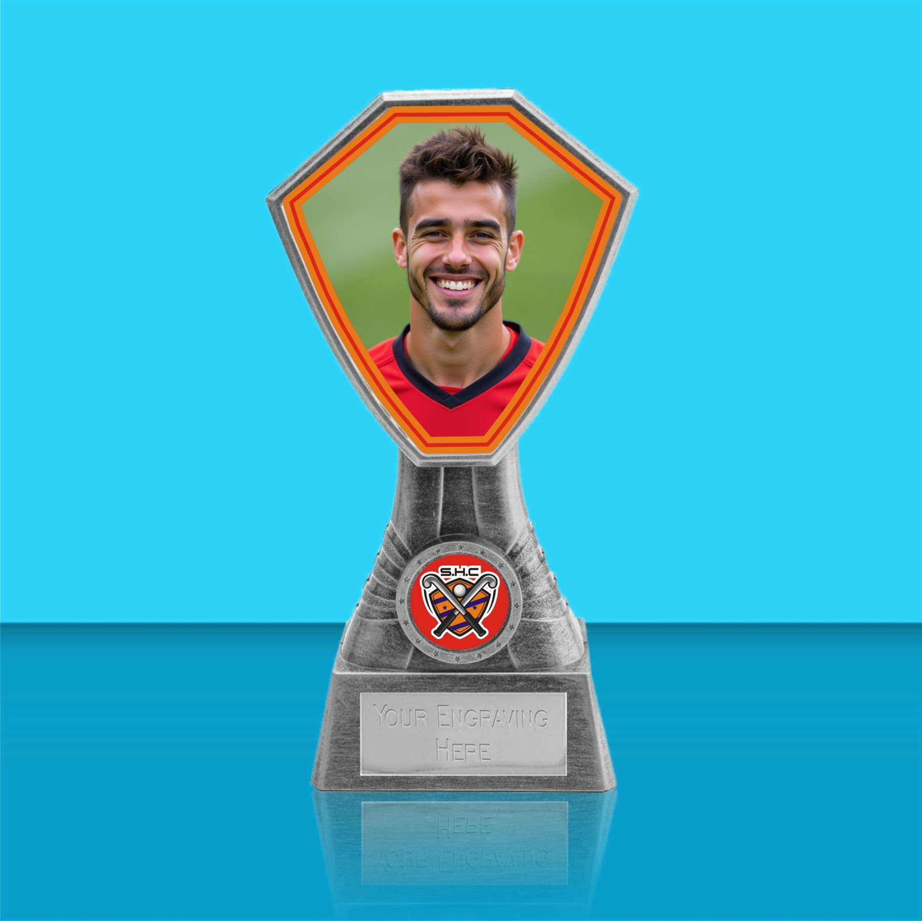 Gladiator Hockey Player Photo Award - Silver