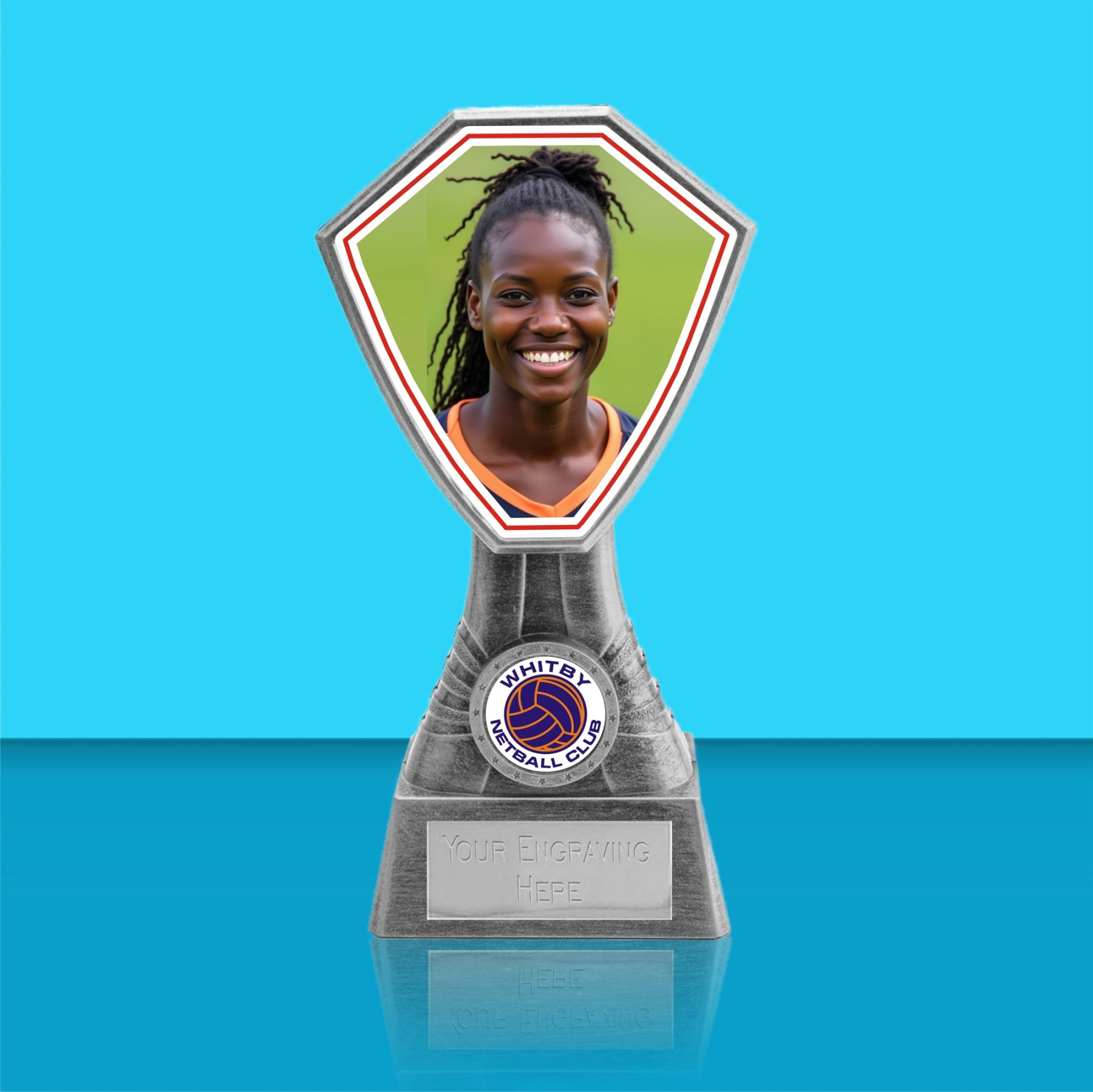 Gladiator Netball Player Photo Award - Silver