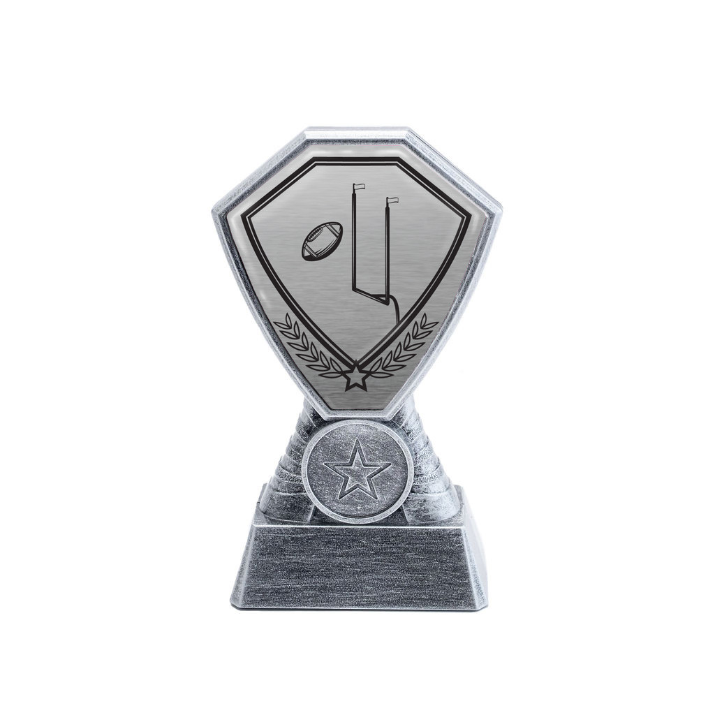 Antique Silver American Football Plastic Tower