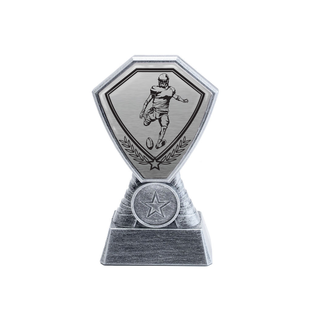 Antique Silver American Football Plastic Tower