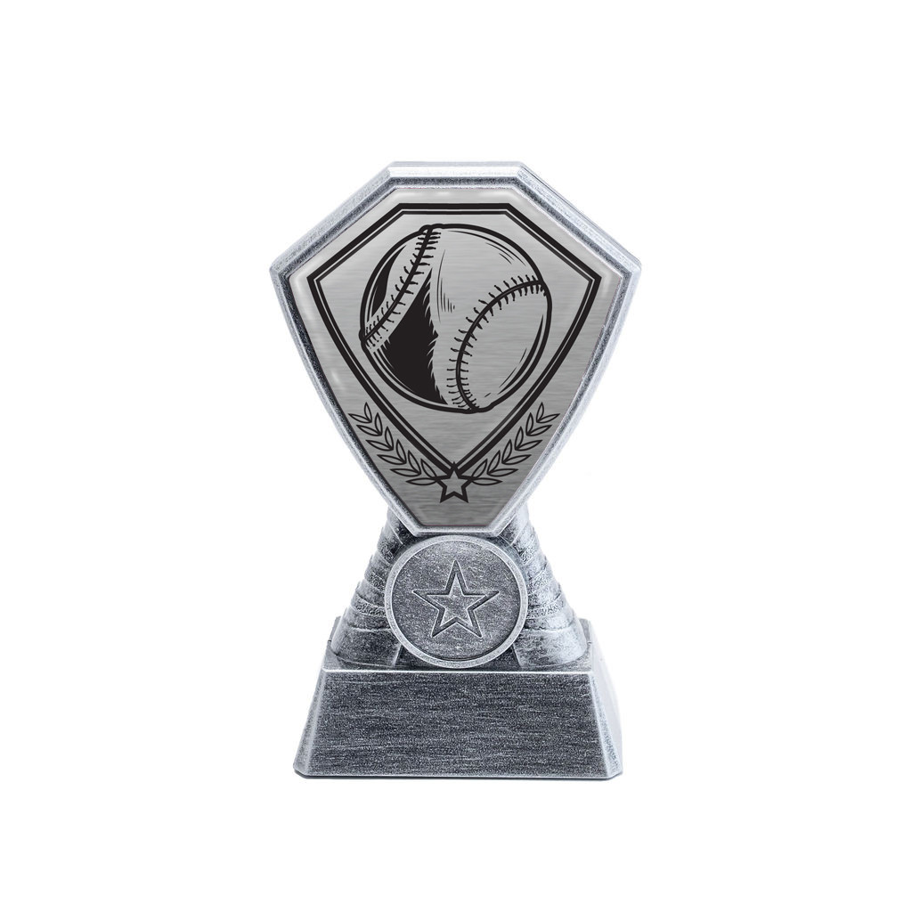 Antique Silver Baseball Plastic Tower