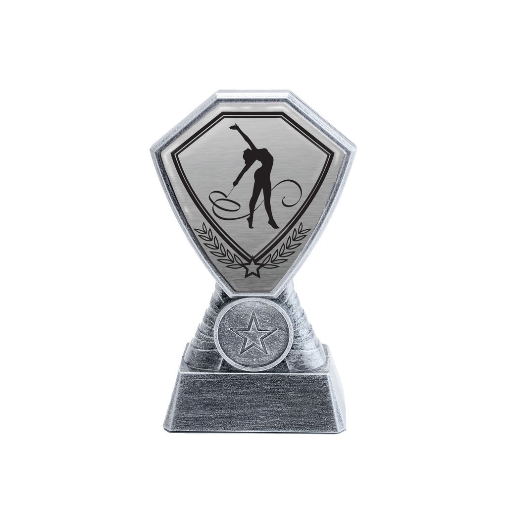 Antique Silver Rhythmic Gymnastics Plastic Tower