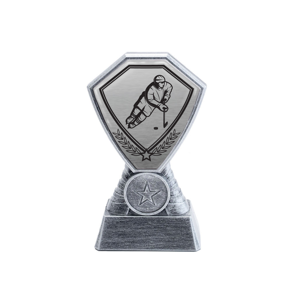 Antique Silver Ice Hockey Plastic Tower