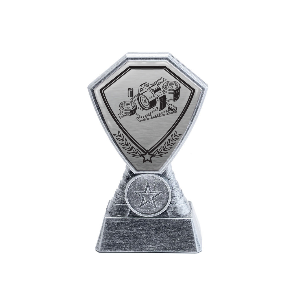 Antique Silver Photography Plastic Tower