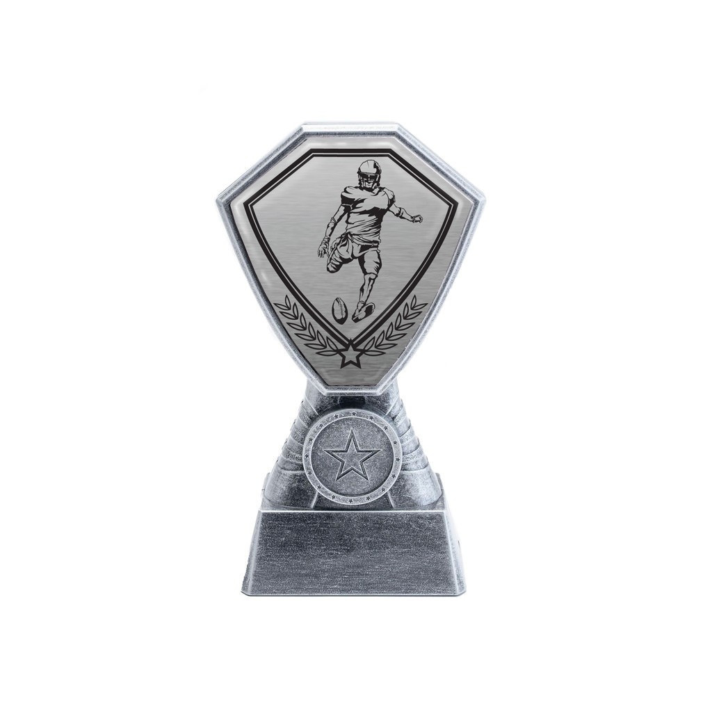 Antique Silver American Football Plastic Tower