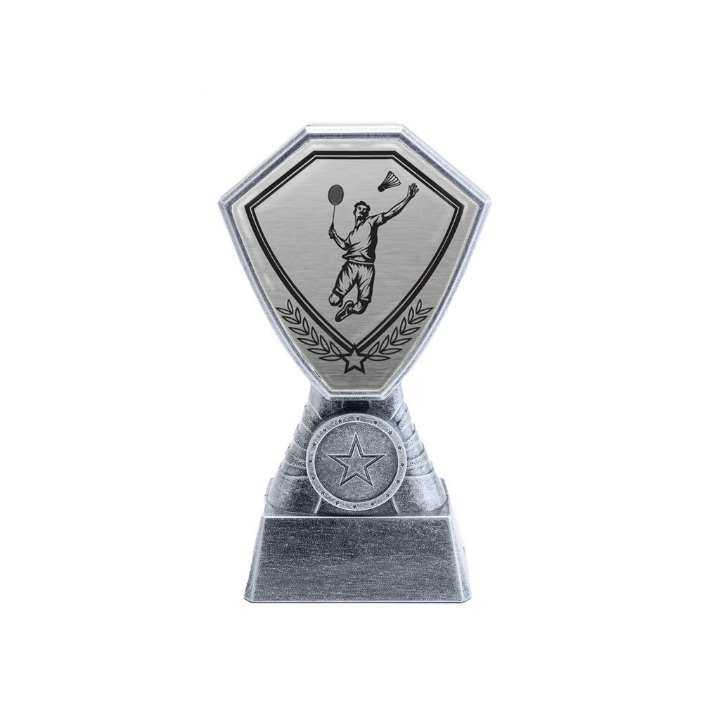 Antique Silver Badminton Plastic Tower