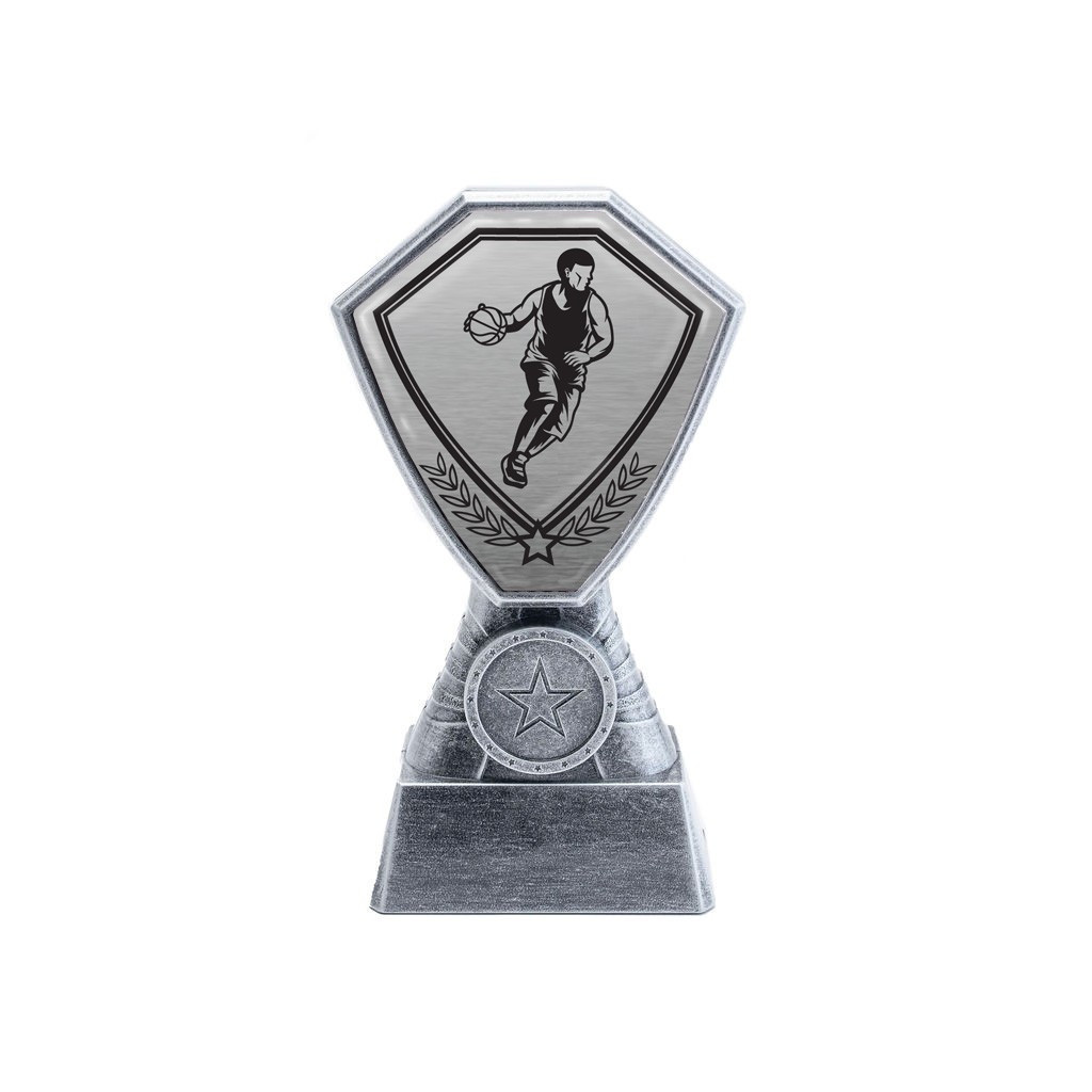 Antique Silver Basketball Plastic Tower