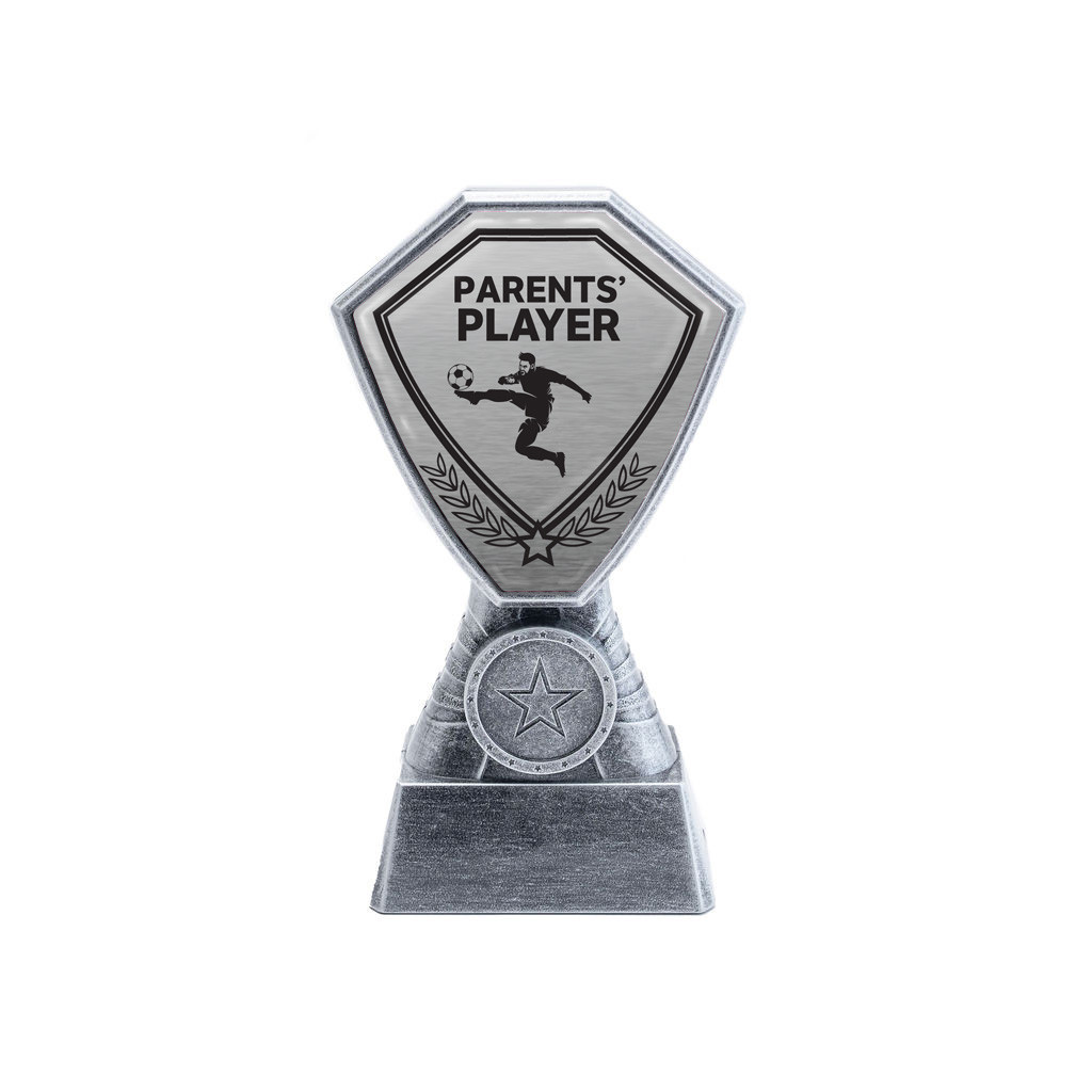 Antique Silver Parent's Player Football Plastic Tower