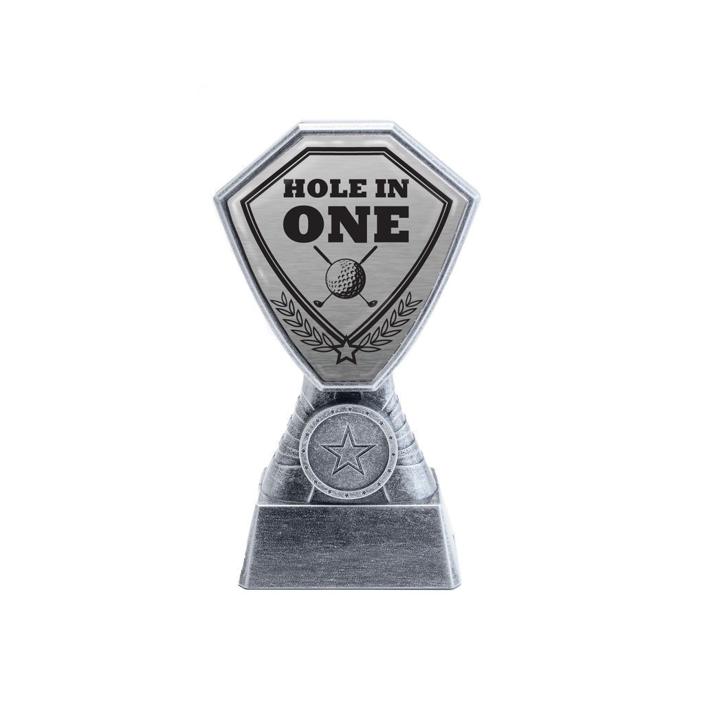 Antique Silver Hole in One Plastic Tower