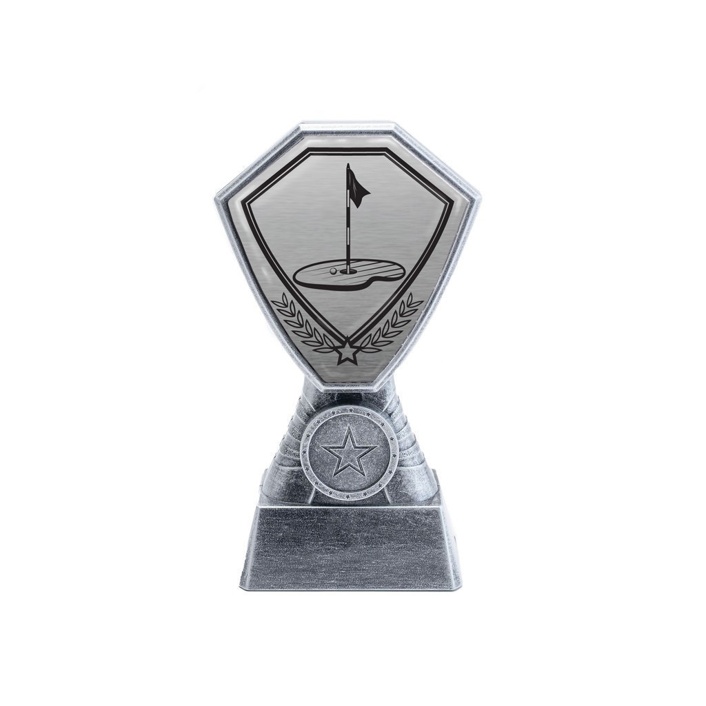 Antique Silver Golf Plastic Tower