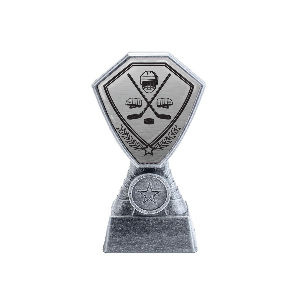 Antique Silver Ice Hockey Plastic Tower