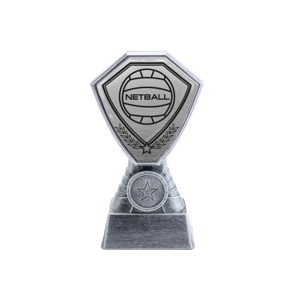 Antique Silver Netball Plastic Tower