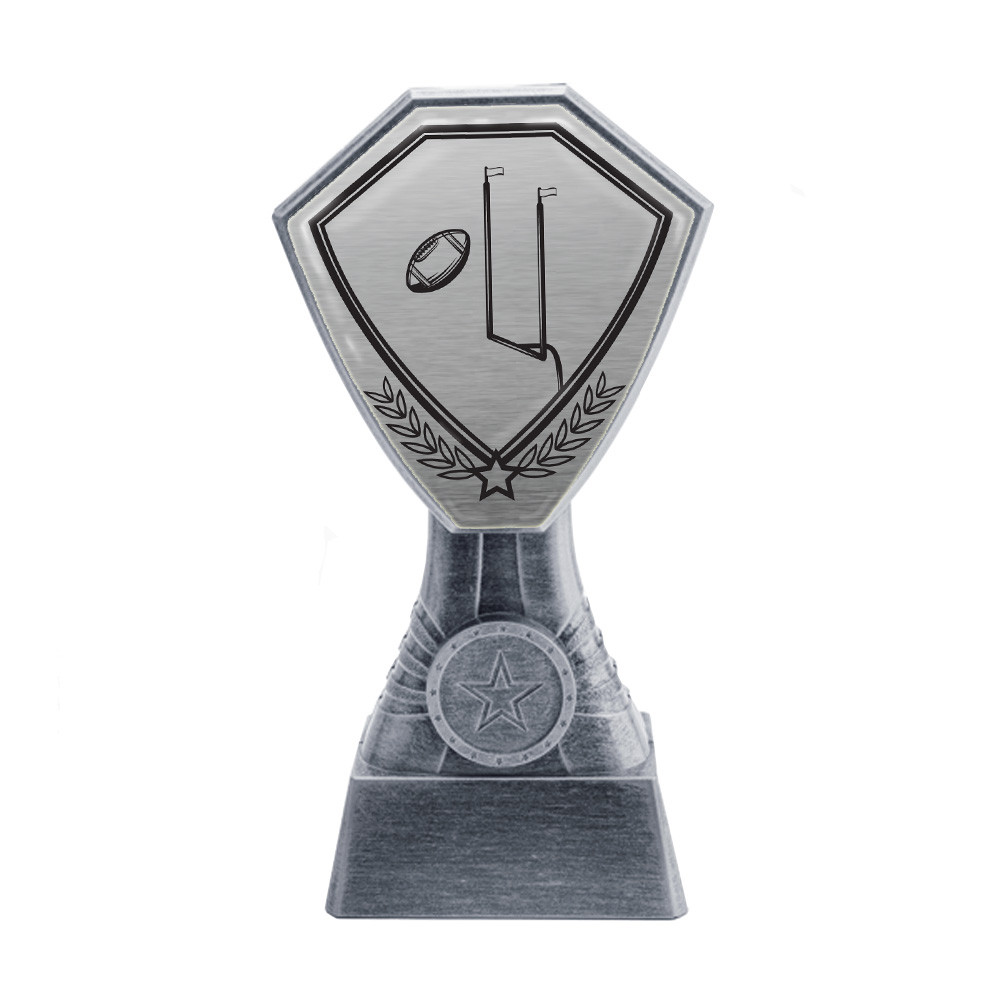Antique Silver American Football Plastic Tower