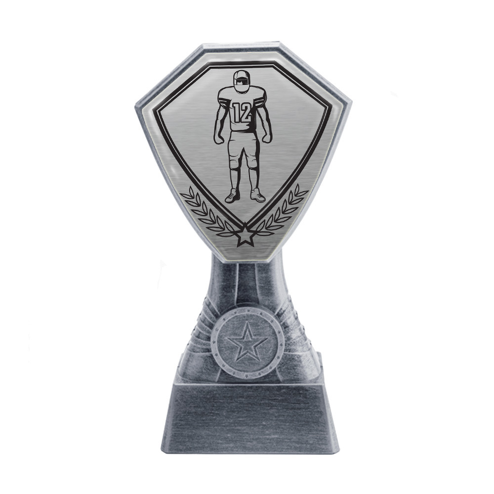 Antique Silver American Football Plastic Tower