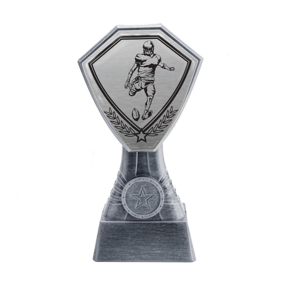 Antique Silver American Football Plastic Tower