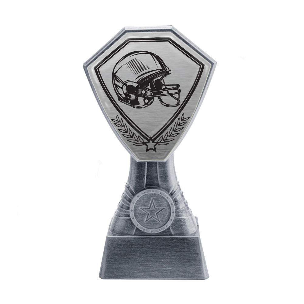 Antique Silver American Football Plastic Tower