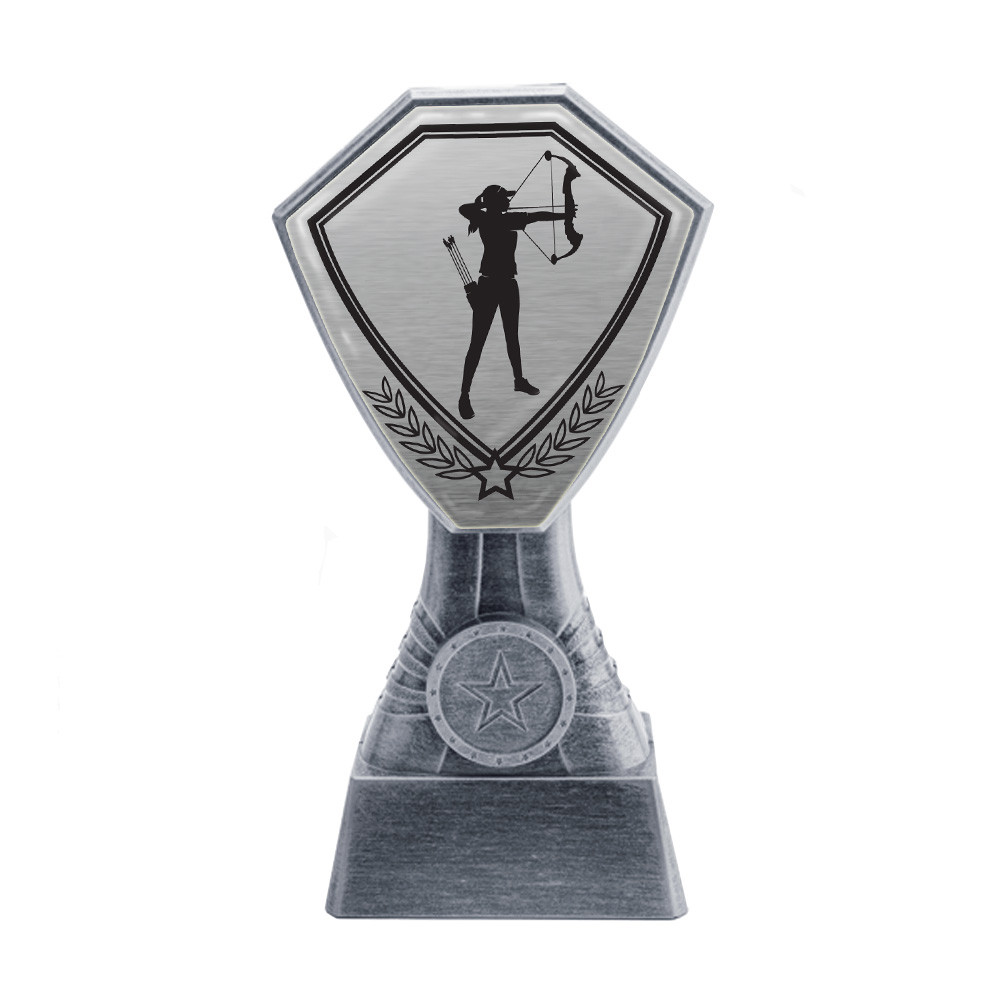 Antique Silver Female Archery Plastic Tower
