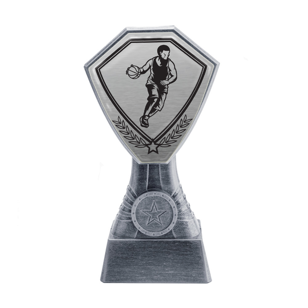 Antique Silver Basketball Plastic Tower