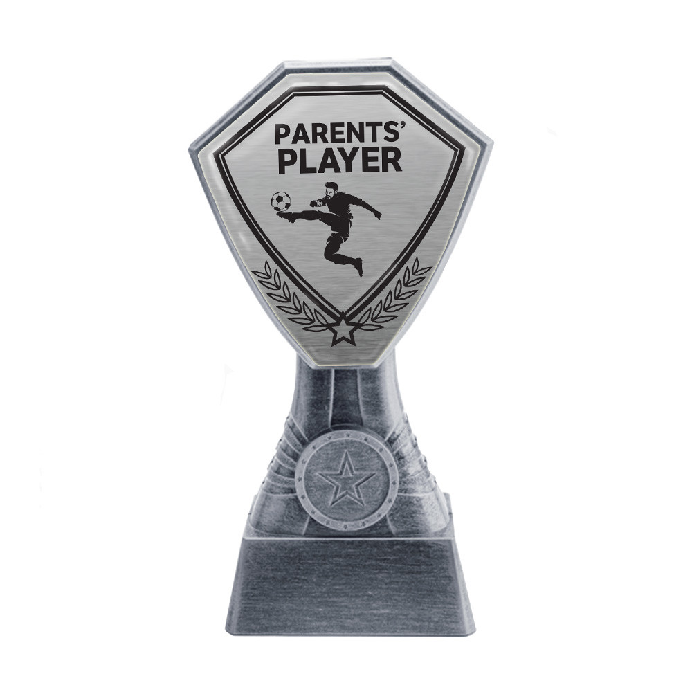 Antique Silver Parent's Player Football Plastic Tower